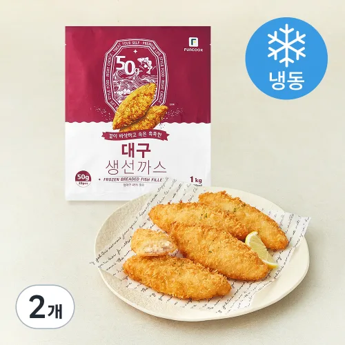 [로켓프레시] 대구생선까스 (냉동), 1kg, 2개