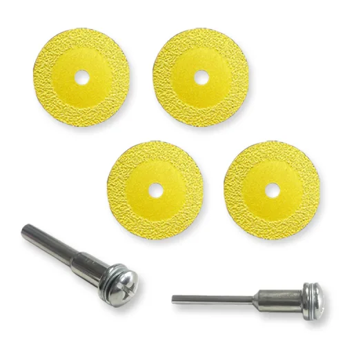 공구PXJ 미니 다용도 다이아몬드날 절단석 돌 대리석 금속 커팅 4pc 40mm, 1세트