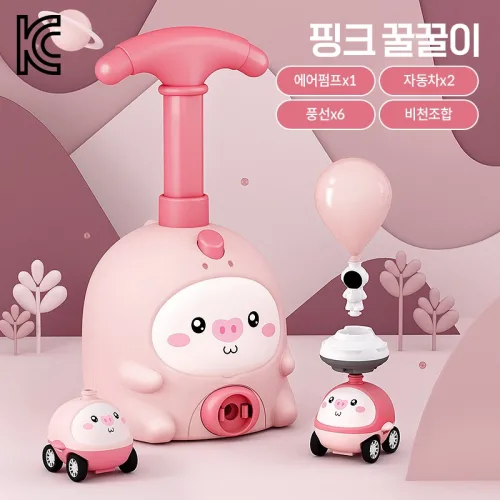 날아가는 아기 돼지 풍선 동물 장난감 어린이 SDLC-04, 핑크, 1개