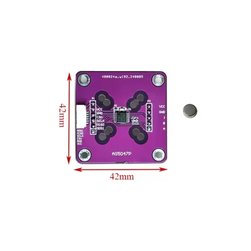 자기식 엔코더 모듈 AS5047P 14bit SPI 42mm, 1개, AS5047P