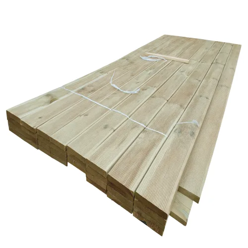 방부목 데크 21x120x2400mm 목재 나무 재단 원목 데크목 야외용 울타리 맞춤제작, 10개