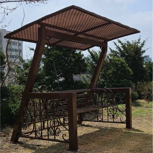 야외 벤치 의자 흔들벤치 그네 자체제작, 3인용