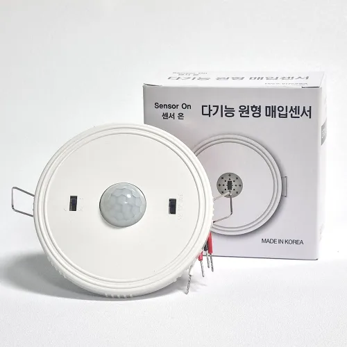 다기능센서 매입형 재실감지기 인체감지센서 동작감지센서 센서온, 1개