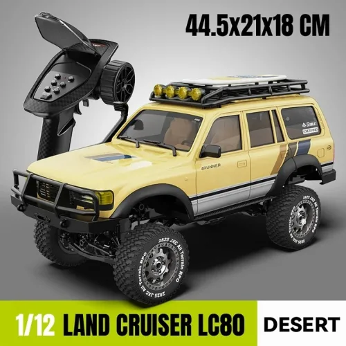 락크롤러 알씨카 1:12 대형 오프로드 4WD 입문용 RC카 가성비 무선 조종 반려카, RTR 옐로우 그루져