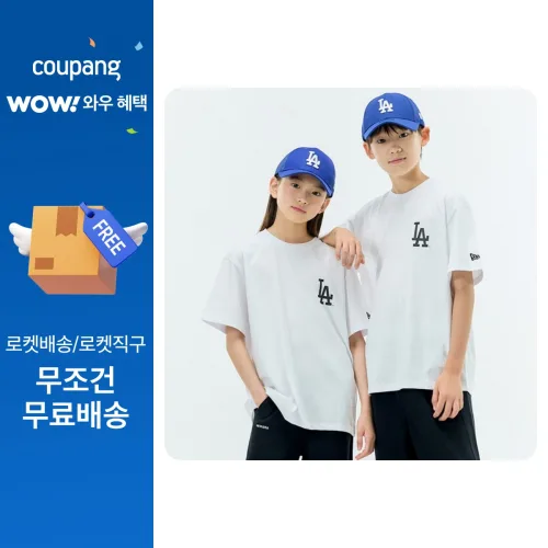 뉴에라 아동용 MLB 스몰 로고 반팔 티셔츠