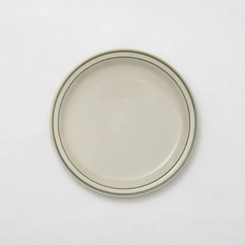 [아메리칸 레트로 그린 원형접시 1호 16.7cm] / 수입그릇 감성식기 플레이팅 신혼부부