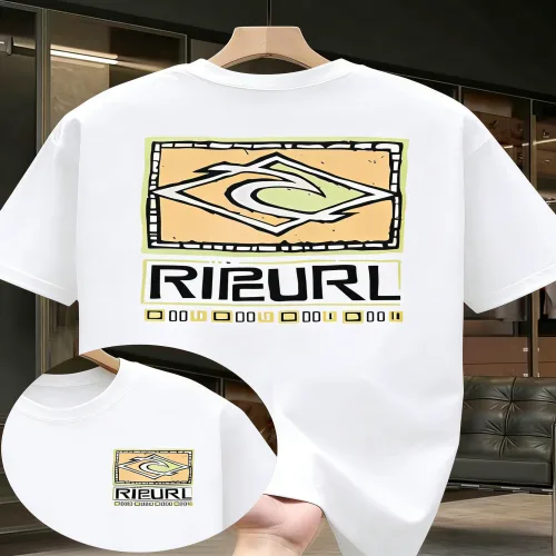 서프 컬처 프린트 티셔츠, RIPURL 빈티지 그래피티 로고, 다용도 남성용 상의, 유럽 및 미국 아웃도어 서핑 애호가 스타일