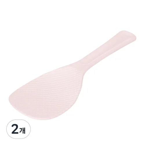 도블레 밥풀이 달라붙지 않는 향균 주걱, 핑크, 2개