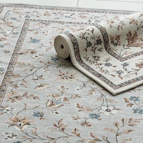 빈티지 보태니컬 플라워 셔닐 러그 카페트 2color4size