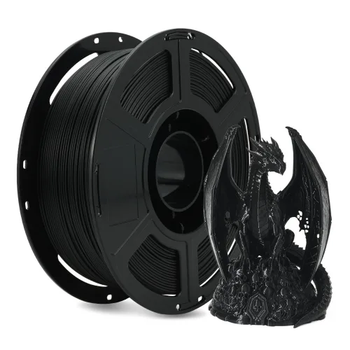 Flashforge 3D 프린터 필라멘트 1.75mm 1kg, 블랙 Black, HS PLA