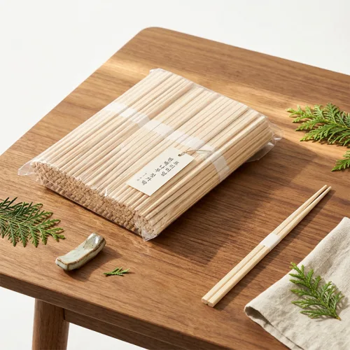 동신 프리미엄 일회용 편백나무 젓가락 일본 원료 100% 일식 띠포장, 1개, 100개입