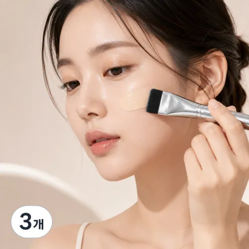 아뜰리에플레게 파운데이션 브러쉬, 3개, 미드그레이