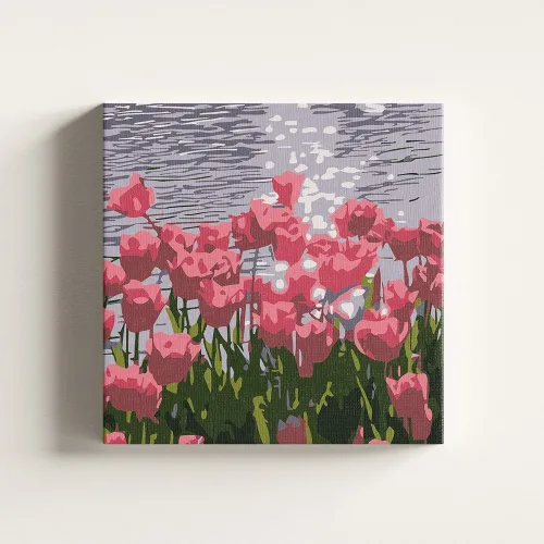 diyee 피포페인팅 명화 그리기 20x20cm, 1개, A61 윤슬