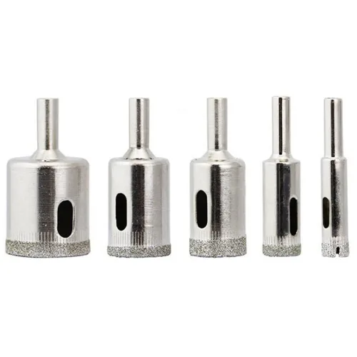 5PCS 다이어몬드홀소 유리홀소 유리기리 타일 도자기 항아리 화분 대리석구멍뚫기 다이아몬드홀소 세라믹천공 유리천공 10mm 14mm 20mm 25mm 30mm, 1세트