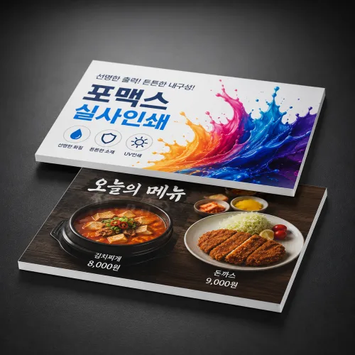 포맥스 인쇄 실사출력 실사인쇄 3T 5T 맞춤 제작, 1개, 3mm