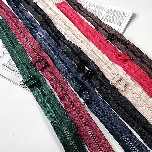 YKK 비슬론 가방용 양면지퍼 60cm 7칼라