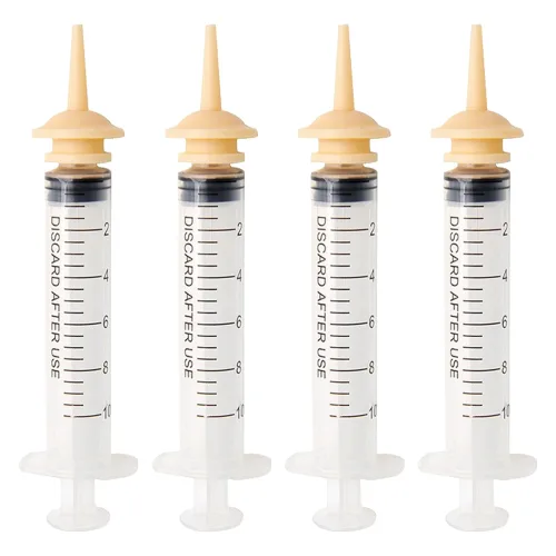 레몽크리프 반려동물 파충류 피딩 주사기, 3ml, 4개