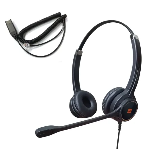 IPD 콜센타 상담원 전화 유선헤드셋-RJ09-HIS-02 케이블-AVAYA 1600,9600 시리즈 IP폰용