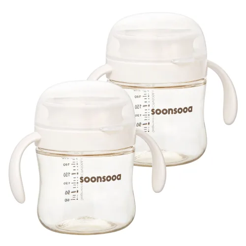 순수아 아기 PPSU 흘림방지 360도 자기주도컵 240ml 2개, PPSU 흘림방지컵, 2개, 240ml