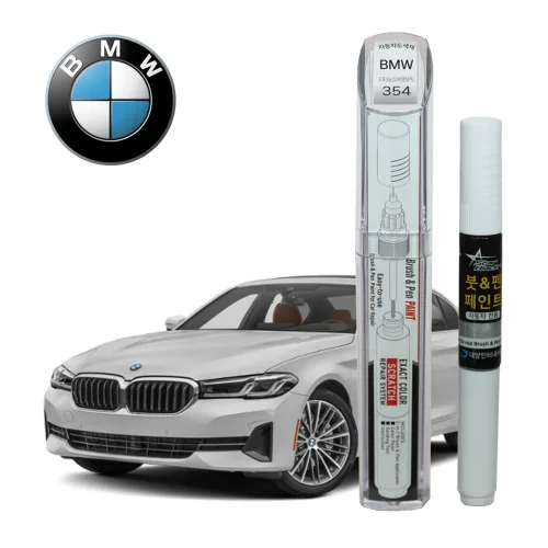 BMW 붓펜 페인트 자동차 도색용 354 티타늄실버메탈릭, 1개
