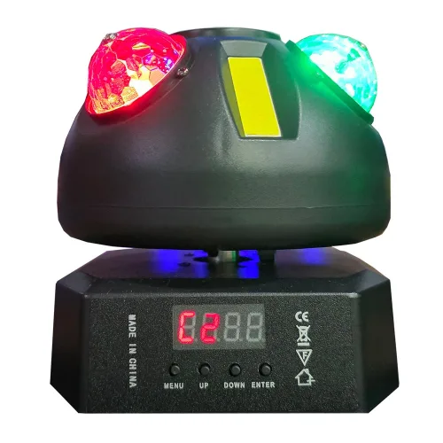 COIN BALL 미니 미러볼 싸이키 레이져 3IN-1 무빙라이트 무대특수조명, 1개