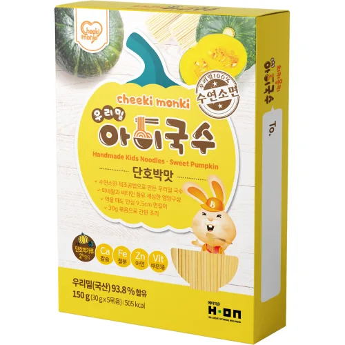 치키몽키 우리밀아이국수 단호박맛, 150g, 1개