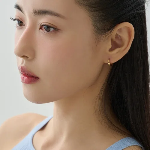 골드앤디어 14KGF 미니 민자 원터치 링귀걸이