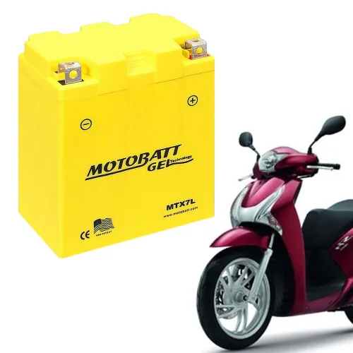 모토뱃젤 오토바이배터리 MTX7L 12V 7AH YTX7L-BS 밧데리, 1개