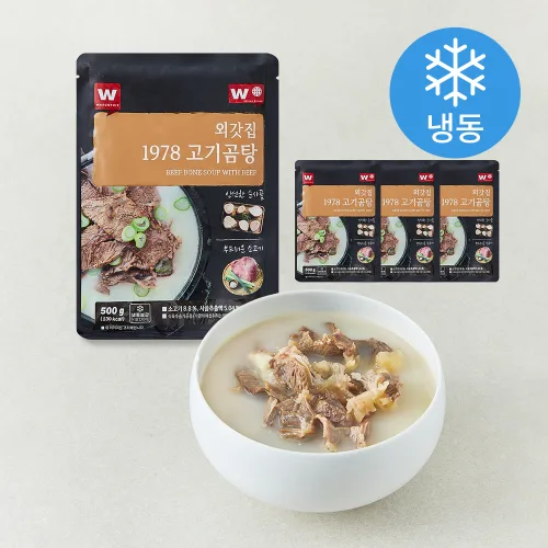 외갓집 1978 고기곰탕 (냉동), 500g, 4개