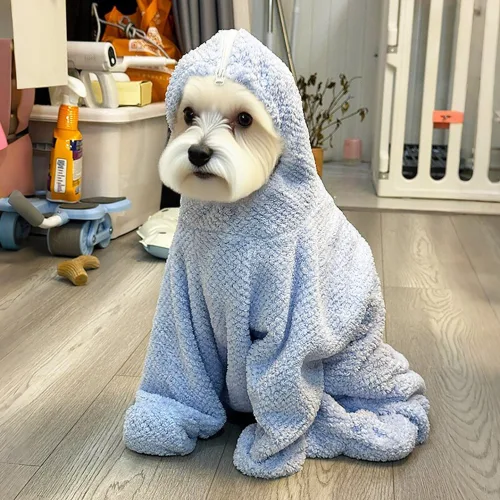 강아지 목욕가운 초대형 전신 감싸는 흡수 목욕타월 두꺼운 초속건 목욕수건