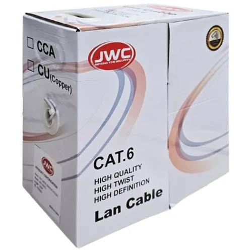 [JWC] CAT.6 UTP 랜케이블 박스 CCA 300M 랜선 인터넷선 시공용, 1개