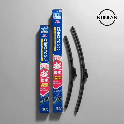 [TOYOTA 공급 브랜드] 닛산 클린브로 XL 일본산 실리콘 발수코팅 플랫 와이퍼 세트, 주크 F15 (10~19)