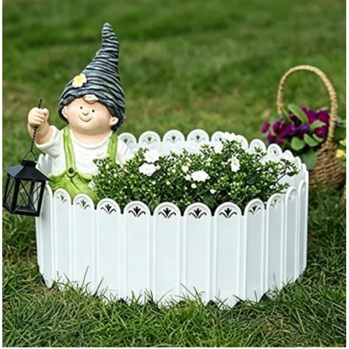 울타리 화단 정원 경계 테두리 플라스틱 5P, 흰색22/25cm*20.5cm