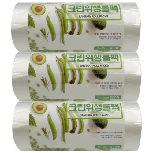 The좋은 크린롤백, 소(S), 3개, 500개입