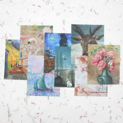 [대양] 명화 시리즈 셋트 안경닦이 S(15x18cm)-15장