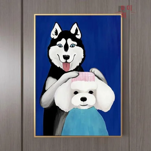 고양이 그림 웃긴 팝아트 벽걸이 재밌는 냥이 인테리어 액자