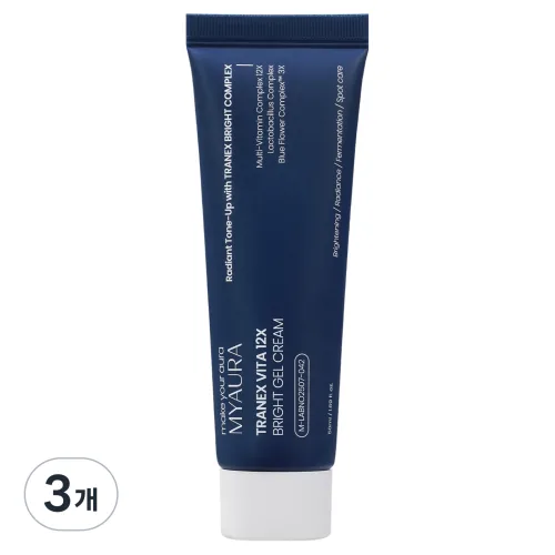 미아우라 트라넥스 비타 12X 브라이트 젤 크림, 50ml, 3개