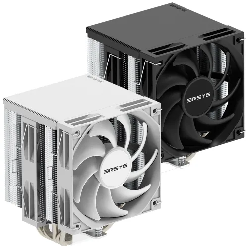 3RSYS NOARGB 듀얼타워 쌍철봉 LITE CPU 공랭쿨러, 1개, 화이트, RC1500N