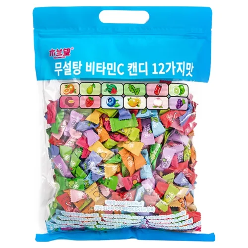 무란왕 무설탕 12가지맛 비타민C 민트 미니 캔디, 800g, 1개
