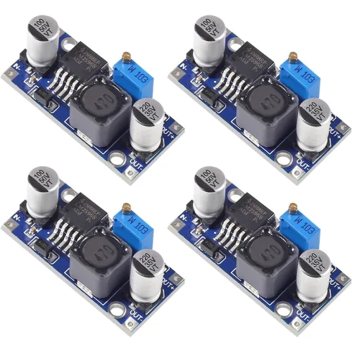 LM2596S DC-DC 강압모듈 4개입력 3.2~30V 출력 1.25~30V 가변전압 레귤레이터 스텝다운 전력변환기 전원공급모듈, 4개