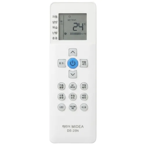 [호환] 캐리어/MIDEA 벽걸이형 에어컨 리모컨 RG67N/BGKF, 1개, 캐리어 DS-25N