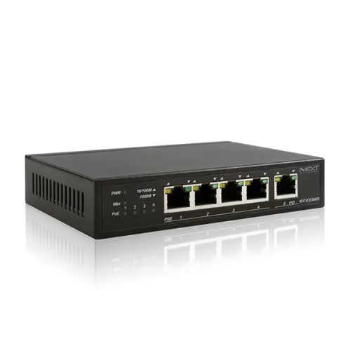 넥스트유 기가비트 5포트 POE 스위칭허브, NEXT-POE3004PD, 1개