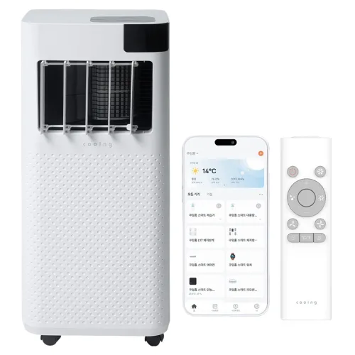 쿠잉 26㎡ 3in1 앱연동 스마트 이동식 에어컨 고객직접설치, ACP-S9000W