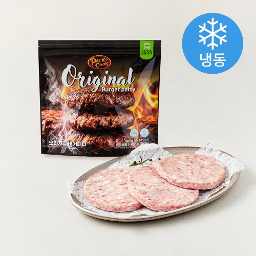 [로켓프레시] 프랭크버거 오리지널 소고기 패티 (냉동), 800g, 1개