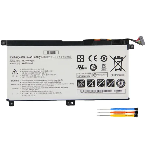 AA-PBUN3AB BA43-00377B BA43-00377A BA96-08386A 호환용 삼성 NT801G5M NT730QAZ NT730QAA NT761XBE 노트북 배터리, 1개, AA-PBUN3AB