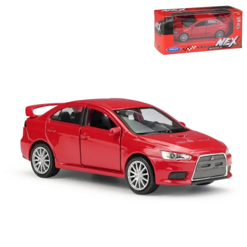 1/41 미쓰비시 랜서 에볼루션 EVO X 어린이를위한 장난감 자동차 모델 Welly 다이 캐스트 레이스 차량 미