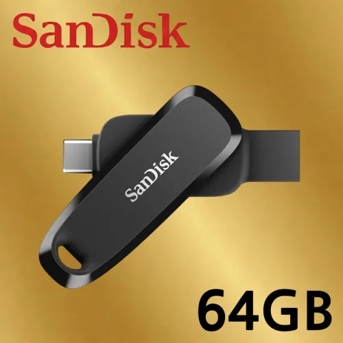 샌디스크 스마트폰 드라이브 C6 듀얼 C타입 OTG USB 3.2 메모리  스윙 블랙
