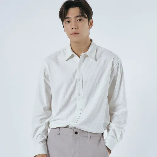 엘엑스티 남성용 일반핏 오버핏 코듀로이 셔츠