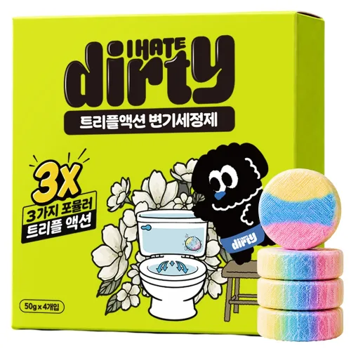 쫀쫀거품물때제거 아이헤이트더티 트리플액션 변기세정제