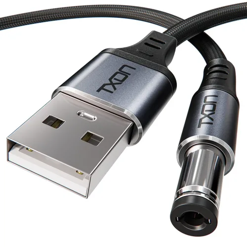 티엑스온 USB 전원케이블 DC 5v 외경 5.5mm 케이블, 2m, 1개